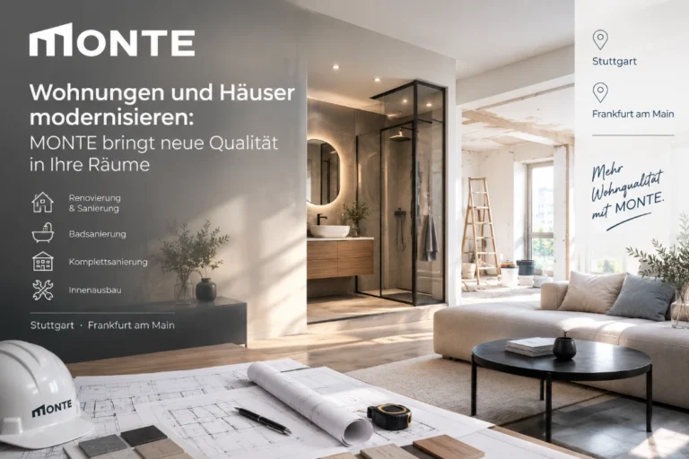 Mehr Wohnqualität durch Sanierung: Individuelle Lösungen für Immobilien in Stuttgart und Frankfurt